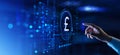 Hand Touching Pound Currency Symbol on Digital Screen Royalty Free Stock Photo