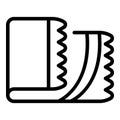 Hand towel icon, outline style Royalty Free Stock Photo