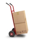 Hand truck Royalty Free Stock Photo