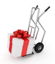 Hand Truck with gift box