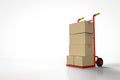 Hand truck with parcel boxes