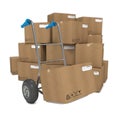 Hand Truck with Several Boxes