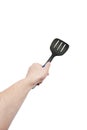 Hand with turner spatula