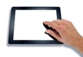 Hand Using Computer Tablet Royalty Free Stock Photo