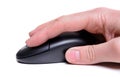 Hand using mouse