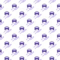 Hand with Vehicle vector Car Rental creative seamless pattern