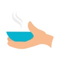 hand waiter isolated icon