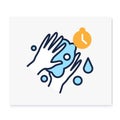 Hand wash color icon
