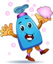 Hand wash gel bottle cartoon