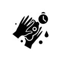 Hand wash glyph icon