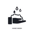 hand wash isolated icon. simple element illustration from cleaning concept icons. hand wash editable logo sign symbol design on