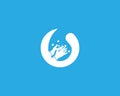 Hand wash logo template vector illustration Royalty Free Stock Photo