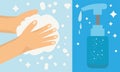 Hand washing banner