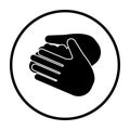 Hand Washing Icon Royalty Free Stock Photo