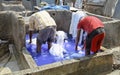 Hand washing of laundry at Dhobhi Ghat