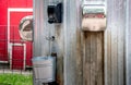 Hand washing station at a petting zoo Royalty Free Stock Photo