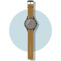 Hand watch in flat design stile