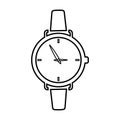 Hand Watch Icon In Outline Style Royalty Free Stock Photo