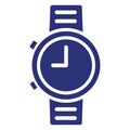 Hand watch, timepiece Isolated Vector icon which can be easily modified or edited Royalty Free Stock Photo