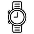 Hand watch, timepiece Isolated Vector icon which can be easily modified or edited Royalty Free Stock Photo