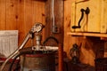 Hand Water Pump in Barn Royalty Free Stock Photo