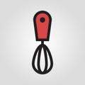 Hand whisk icon in trendy flat style isolated on grey background. Kitchen symbol for your design, logo, UI. Vector illustration