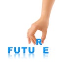 Hand and word Future Royalty Free Stock Photo