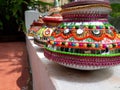 Hand work made of clay, Indian handicrafts.