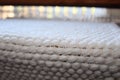 Hand woven cotton rug Royalty Free Stock Photo