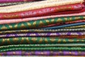 Hand woven fabrics Royalty Free Stock Photo