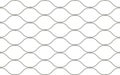 Hand woven mesh fence made of stainless wire seamless vector