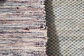 Hand woven textile background
