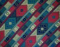 Hand woven textile background, Bhutan