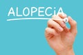 Alopecia Hair Loss Or Baldness Concept