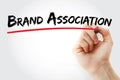 Hand writing Brand Association with marker, business concept