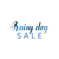 Rainy day sale text