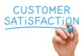 Customer Satisfaction Handwritten With Blue Marker Royalty Free Stock Photo