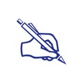 Hand writing icon stock vector illustration flat design style