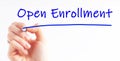 Hand writing inscription Open Enrollment with marker, concept Royalty Free Stock Photo