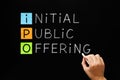IPO - Initial Public Offering Concept Royalty Free Stock Photo