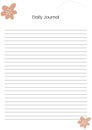 Hand Writing Practise Lined Pages Royalty Free Stock Photo