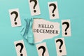 Handwriting text Hello December. Conceptual photo greeting used when welcoming the twelfth month of the year