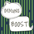 Hand writing sign Immune Boost. Word for being able to resist a particular disease preventing development of pathogens
