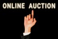 Hand writing sign Online Auction. Business approach digitized sale event which item is sold to the highest bidder