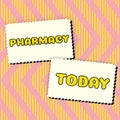 Hand writing sign Pharmacy. Word for to have or express a favorable opinion of, to accept as satisfactory -57724