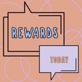 Conceptual display Rewards. Internet Concept certain number or percentage you earn for every dollar you charge