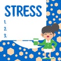 Hand writing sign Stress. Business overview a physical chemical or emotional factor that causes bodily or mental tension