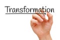 Transformation Handwritten With Black Marker Royalty Free Stock Photo