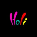 Colorful Holi lettering