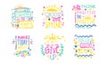 Hand Written Inspirational and Motivational Quotes Vector Set Royalty Free Stock Photo